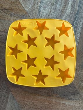 IKEA Yellow Star Silicone Ice Cube Tray